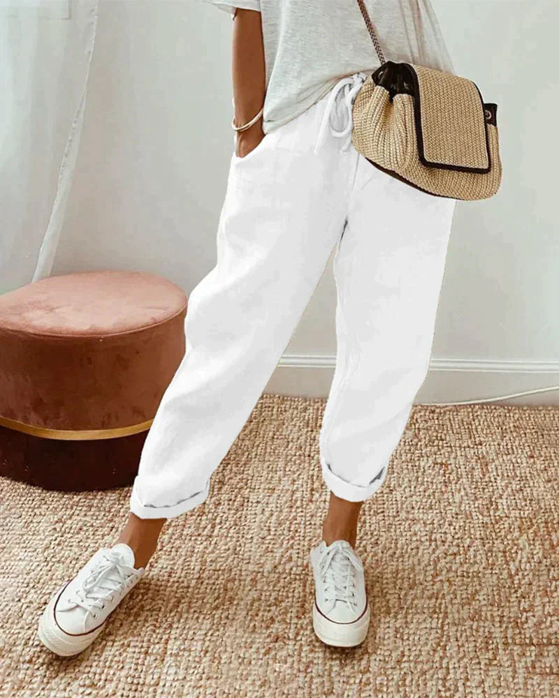 Leichte, elegante Leinenhose Gigi