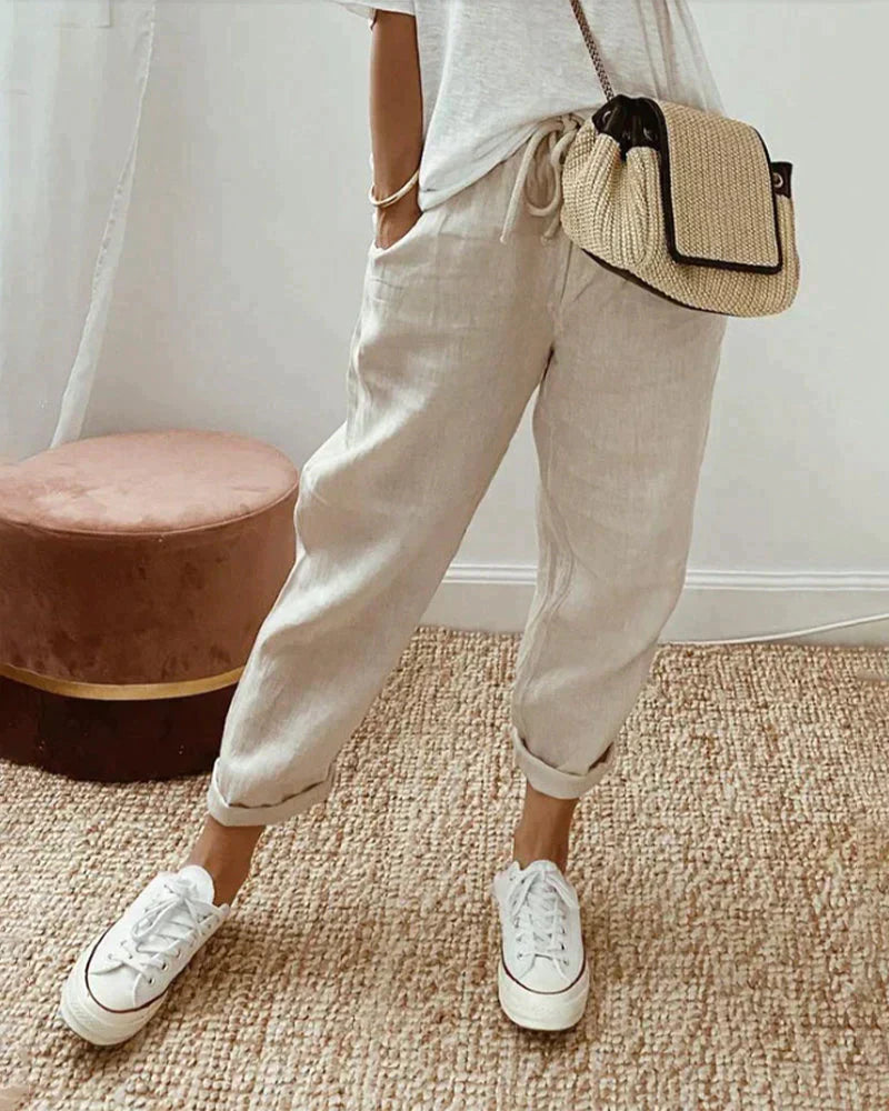 Leichte, elegante Leinenhose Gigi