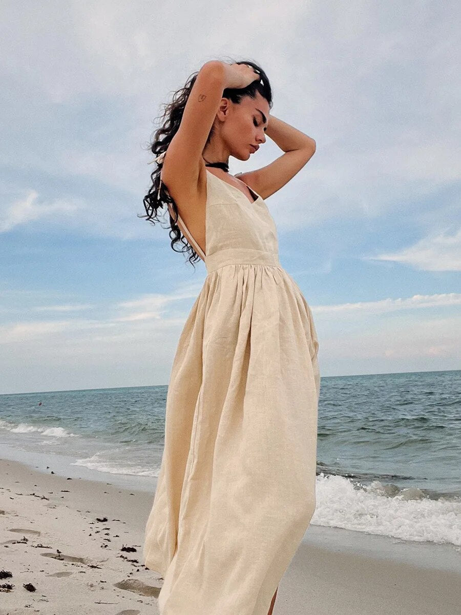 Leinen Sommerkleid von Renée