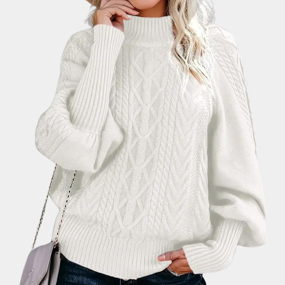 Lena: Modischer Damenpullover aus Strick für einen eleganten Look