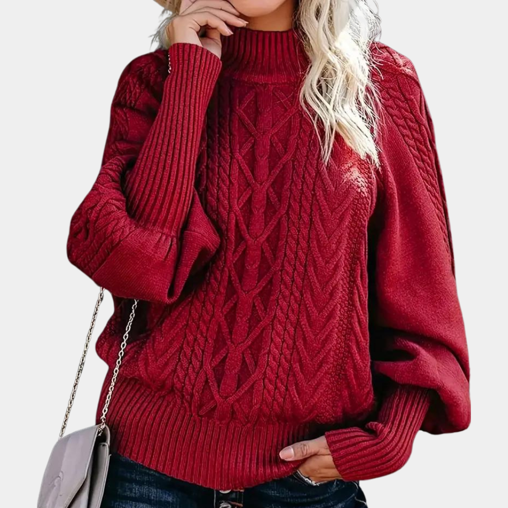 Lena: Modischer Damenpullover aus Strick für einen eleganten Look