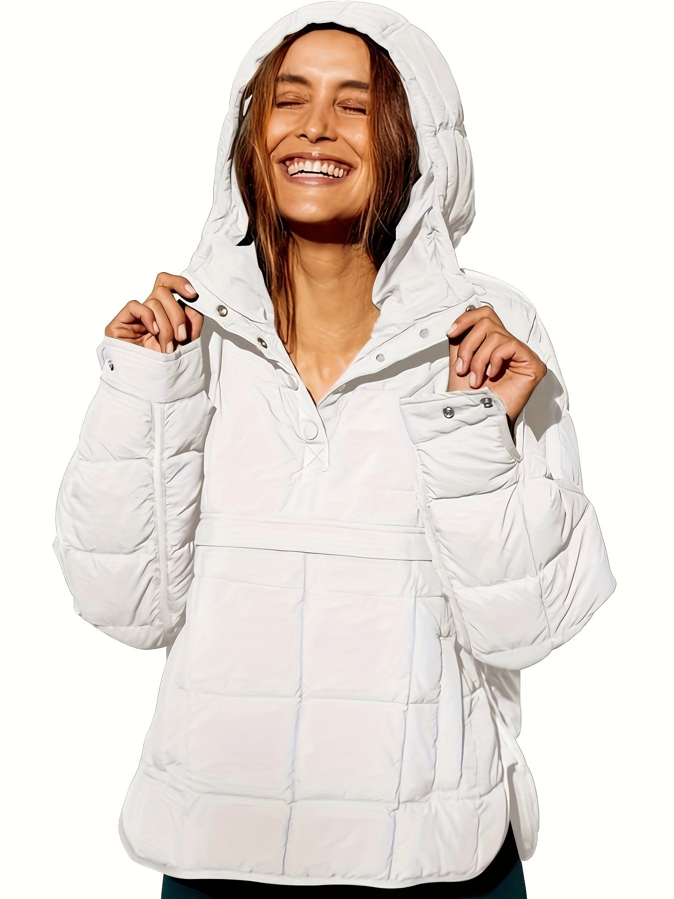 Leyvalis Damen Kapuzenmantel: Warme, lässige Jacke