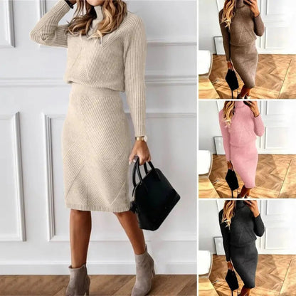 Lilli: Modernes Pullover-Rock-Ensemble für Damen