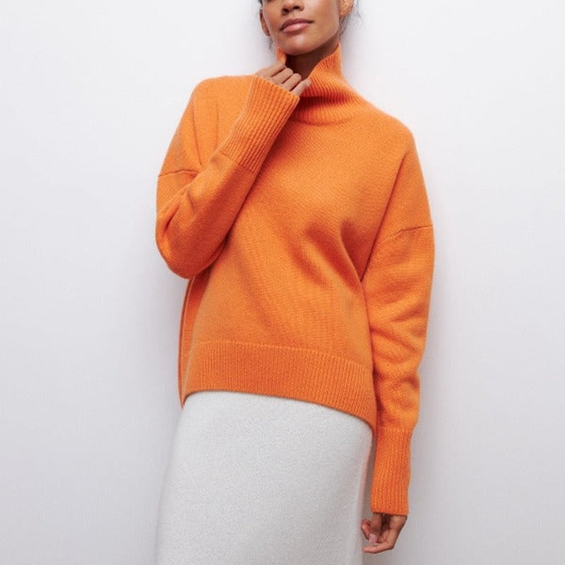 Linda: Angenehmer Rollkragenpullover für elegante Winter-Outfits