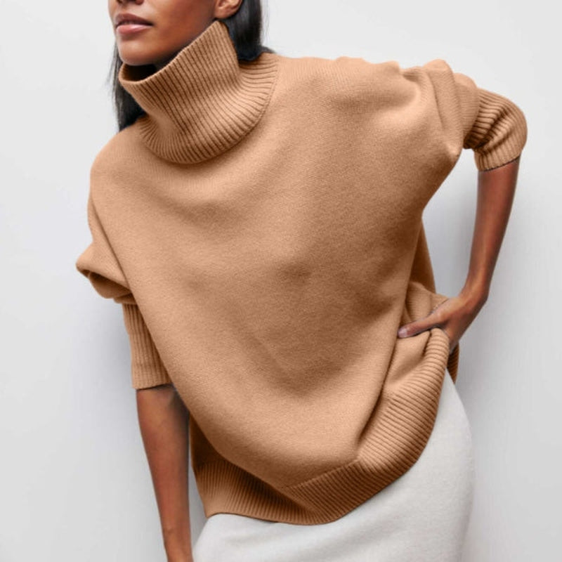 Linda: Angenehmer Rollkragenpullover für elegante Winter-Outfits