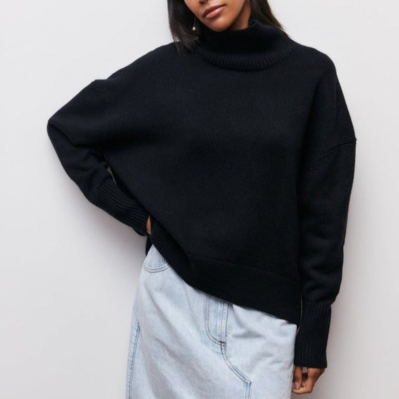 Linda: Angenehmer Rollkragenpullover für elegante Winter-Outfits
