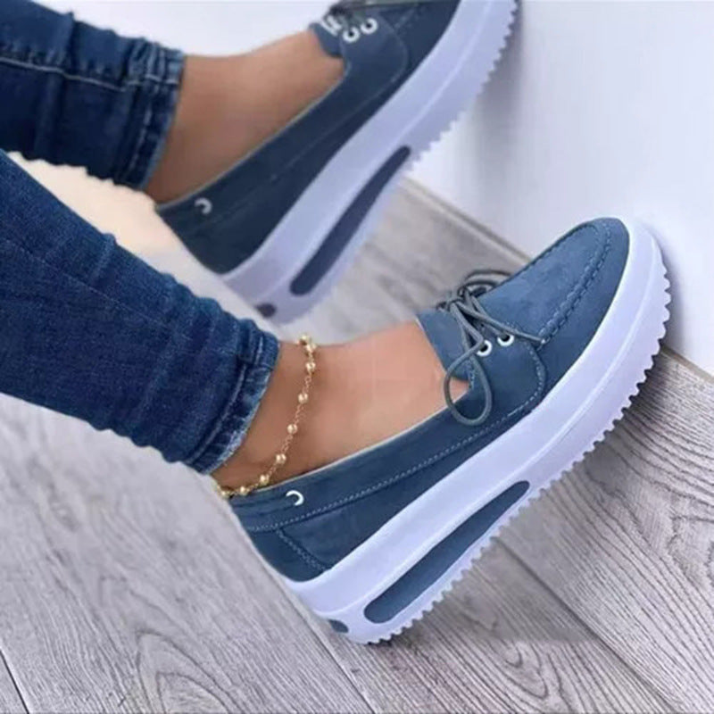 LoftEase™ – Modische Plateau-Loafers für Damen mit Komfortabsatz