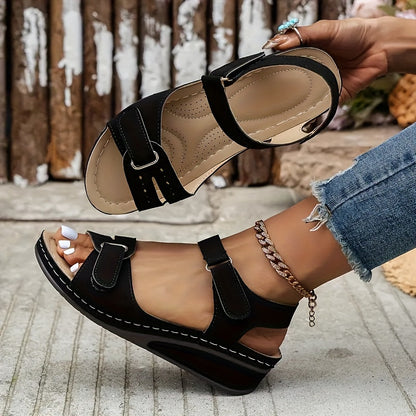 LuxiSole™ – Stilvolle Damen Sandalen mit Plateau & weichem Fußbett