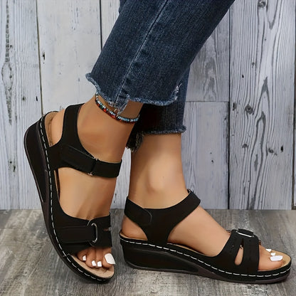 LuxiSole™ – Stilvolle Damen Sandalen mit Plateau & weichem Fußbett