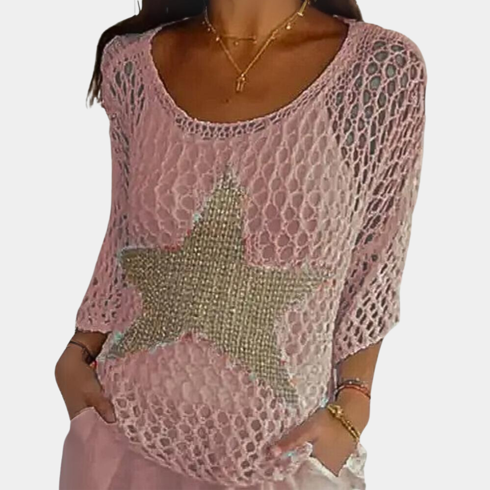 Luxuriöser Damenpullover aus eleganter Strickware