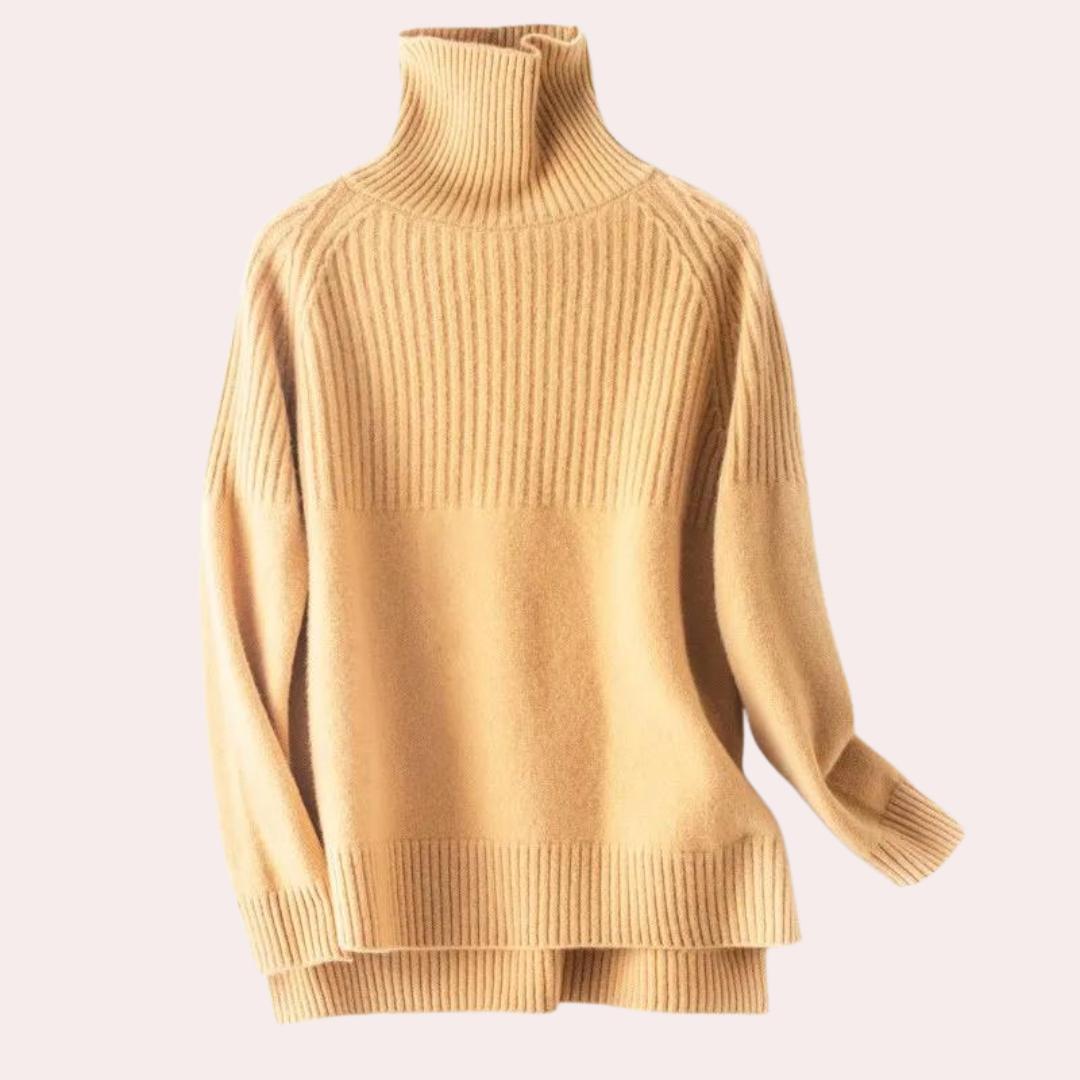Luxuriöser Rollkragenpullover für Damen in eleganter Ausführung