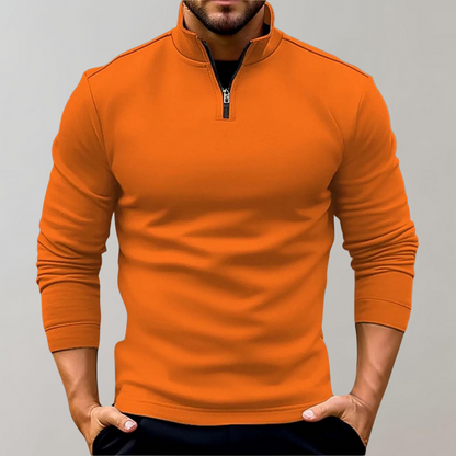 Herren Pullover Warm Reißverschluss Winter