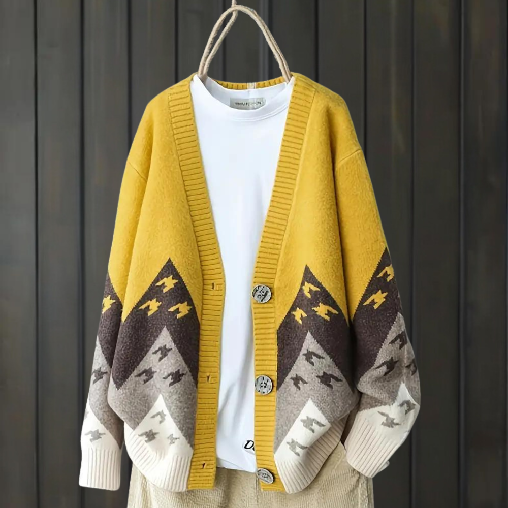 MALLU: Elegante, moderne Damenstrickjacke