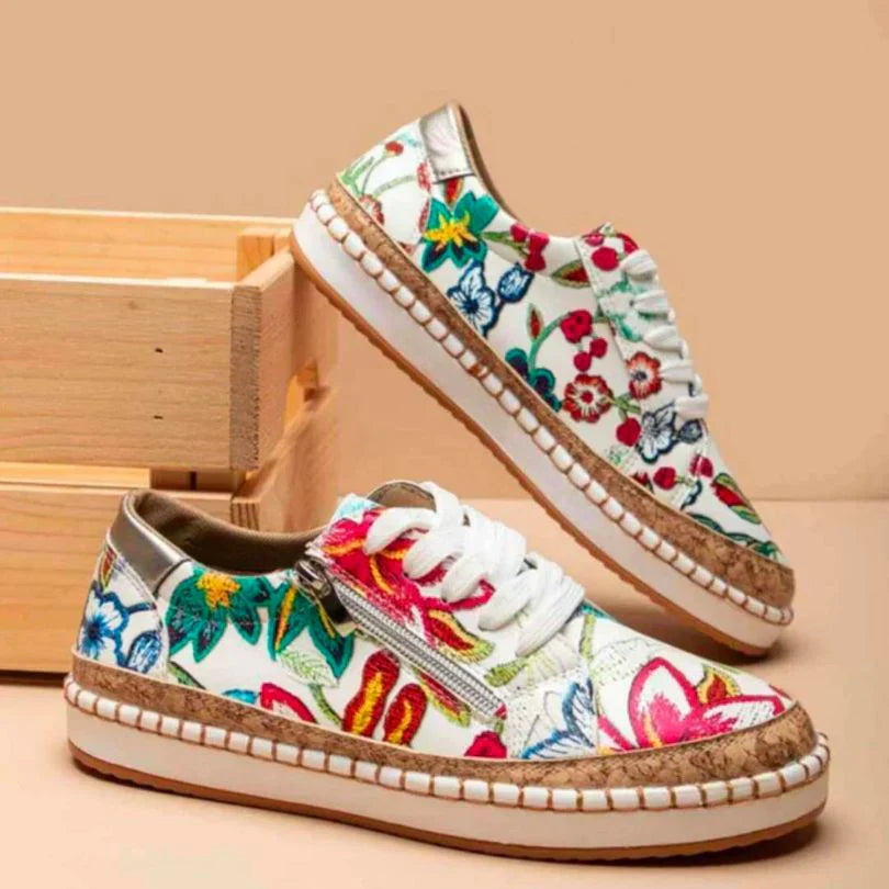 Maddie: Orthopädische Sportschuhe im Blumenmuster