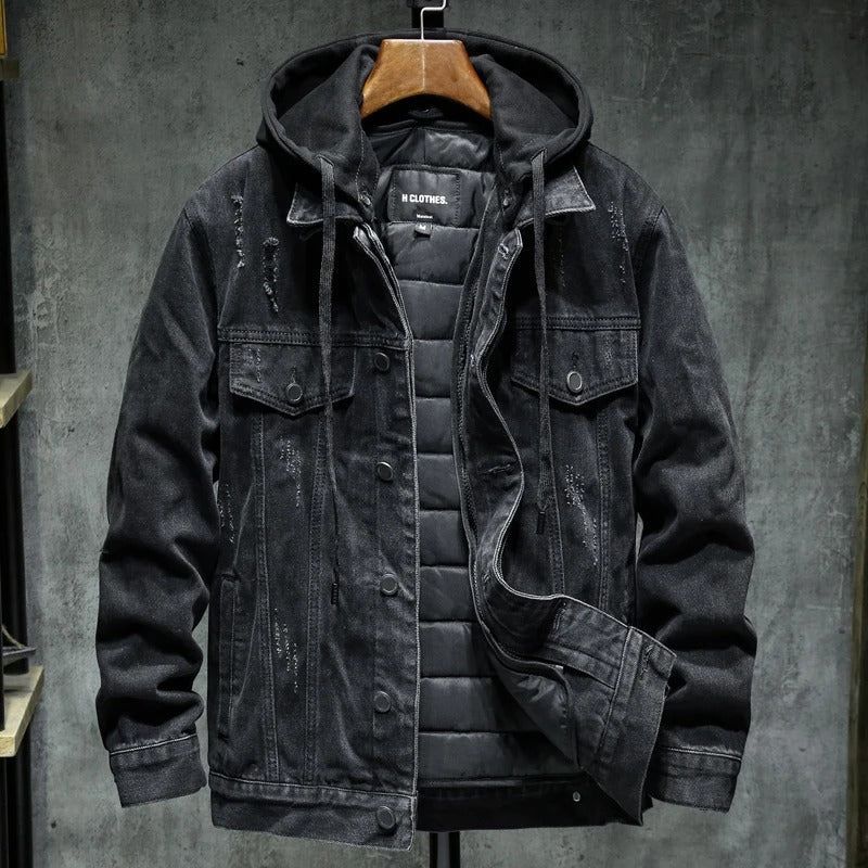 Männer Winterjacke Schwarz - Isamu