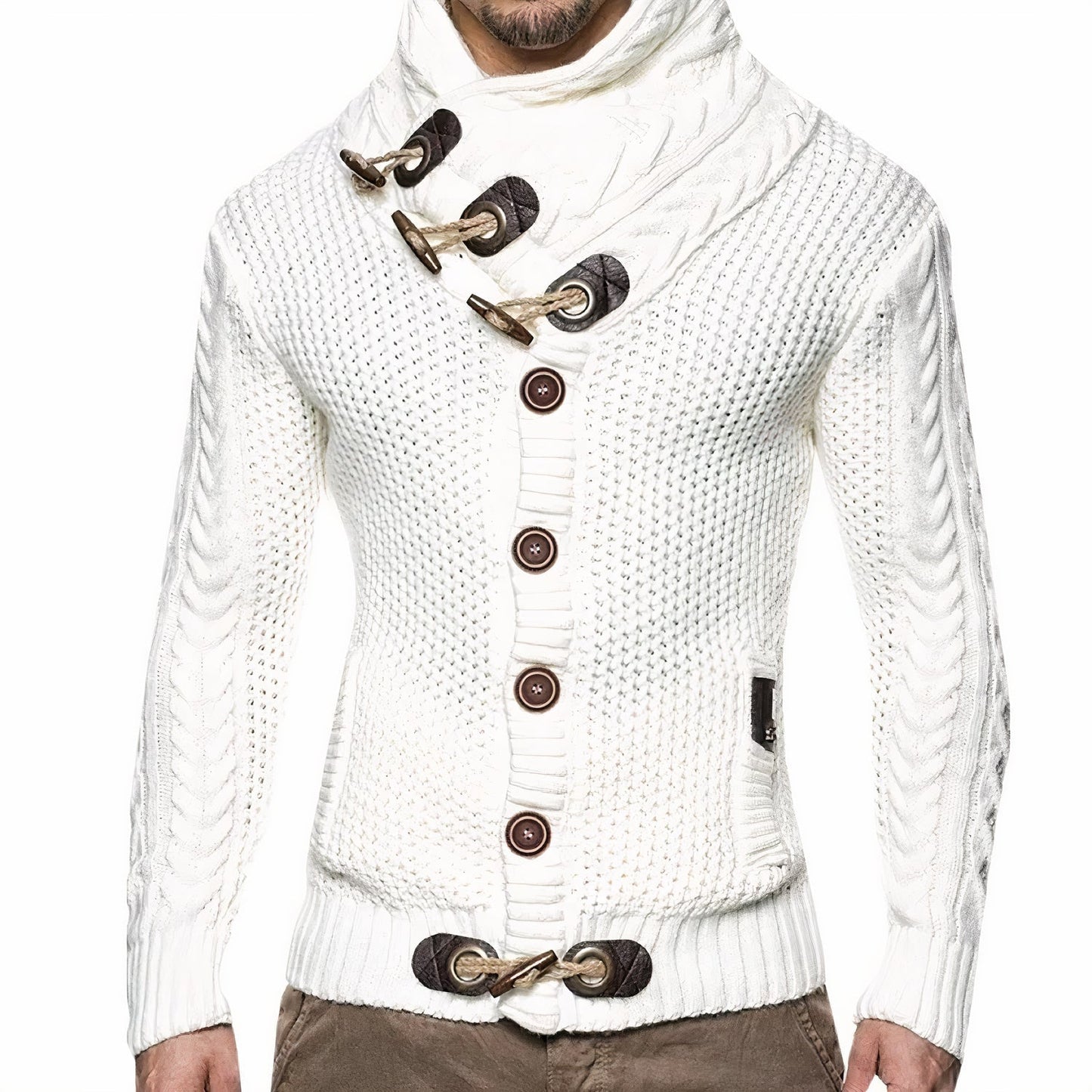 Männers Strickjacke Gregor: elegant und warm
