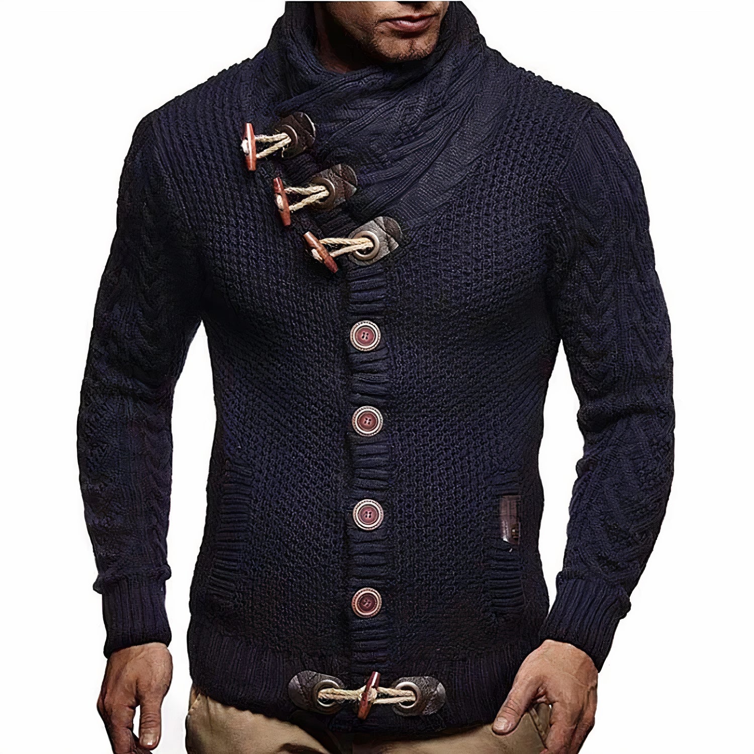 Männers Strickjacke Gregor: elegant und warm