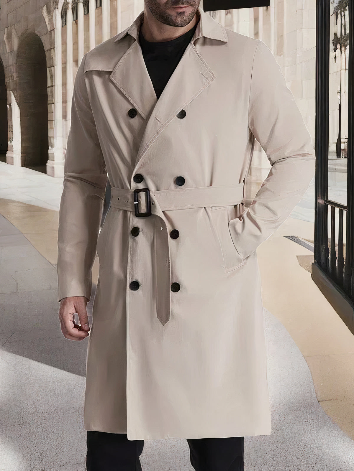 Männers Trenchcoat - Elegantes Modell Nicolas