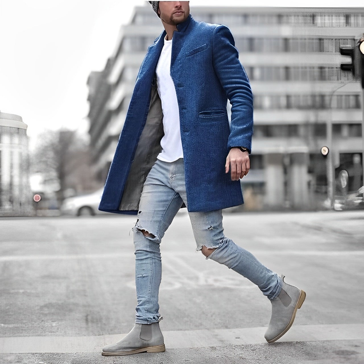 Männerschicker Blazermantel Jonty