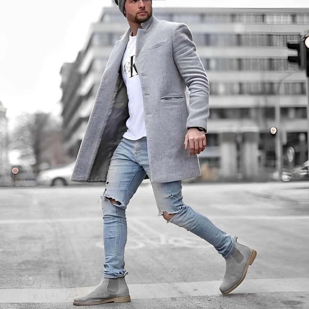 Männerschicker Blazermantel Jonty
