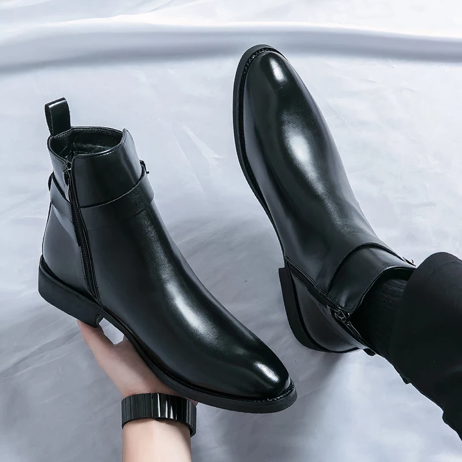 Männerschuh: Elegante Ankle Boots - Modell Ansgar