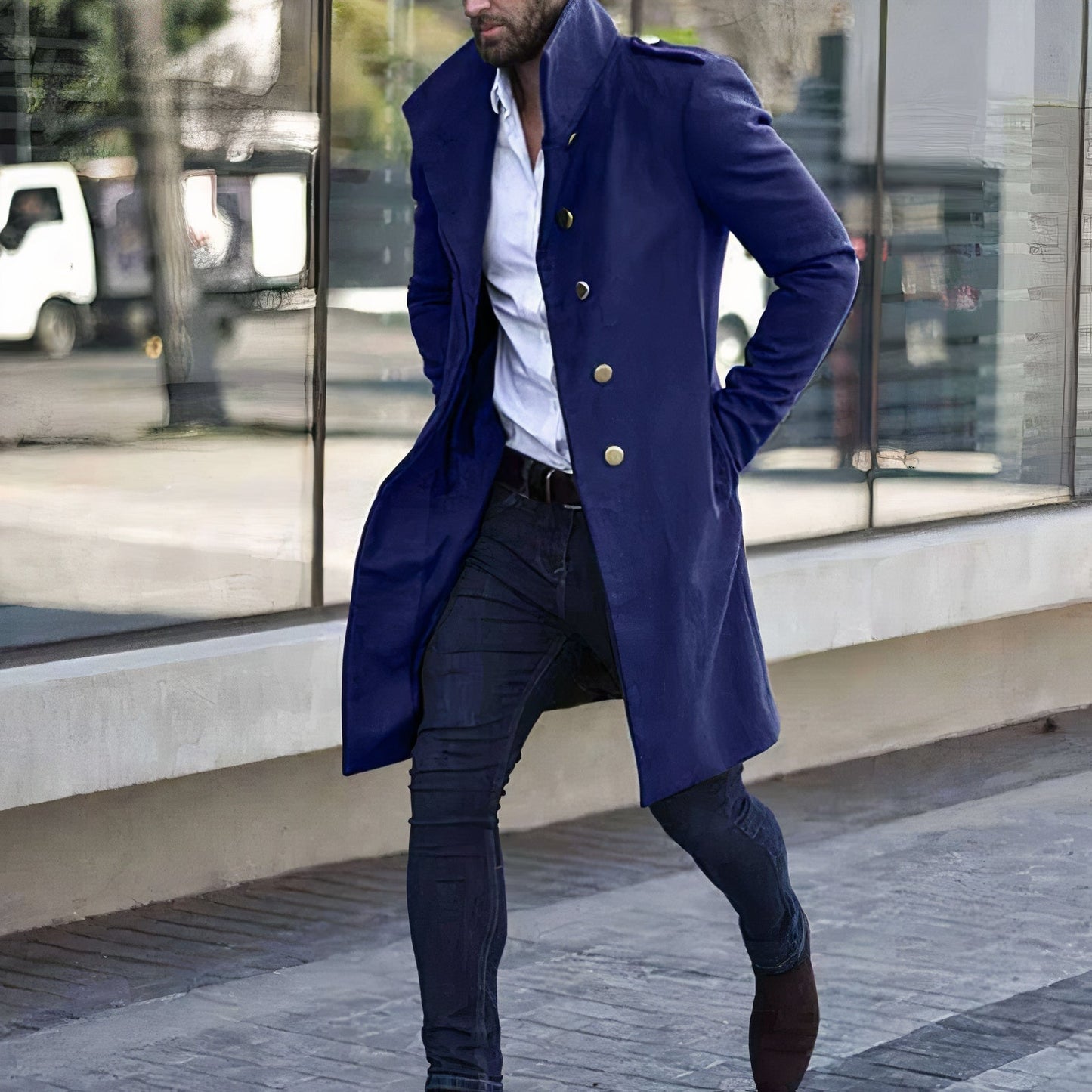 Mäntel für Herren - Moderner Trenchcoat
