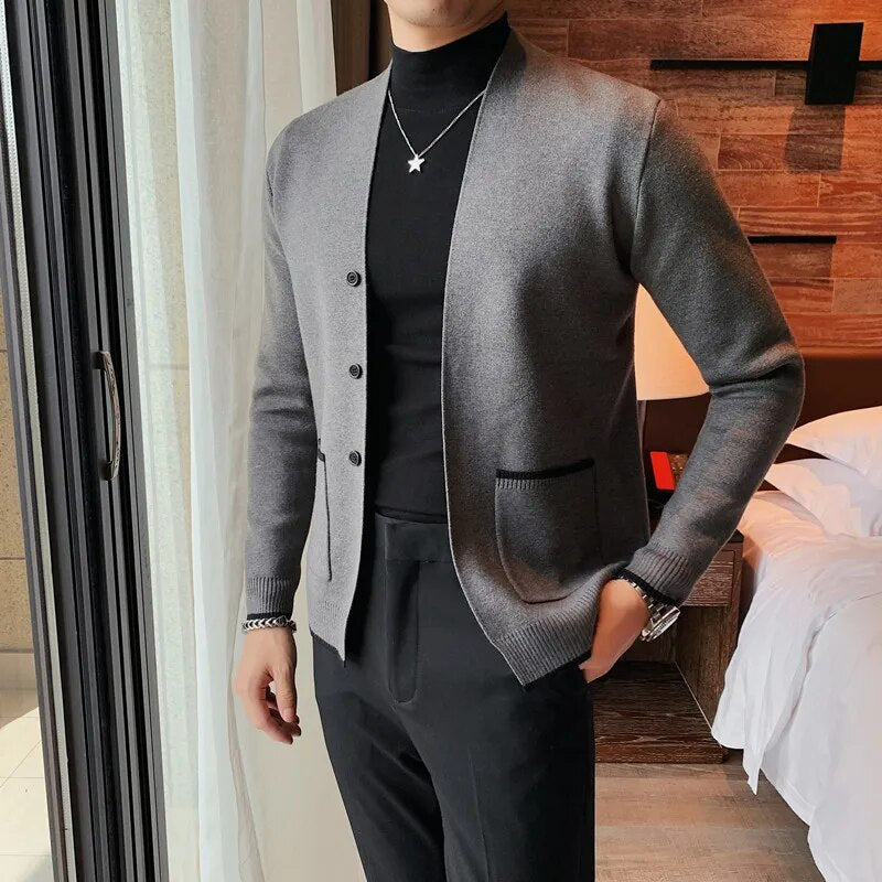Marken-Strickjacke für Herren – elegant