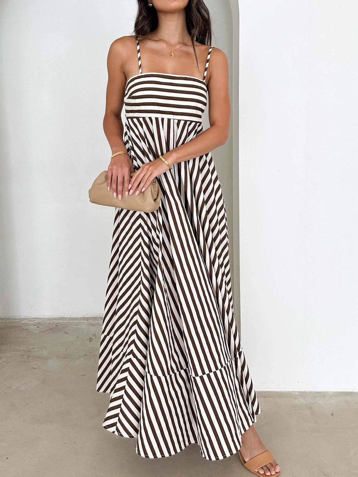Maxikleid mit Streifen für Damen