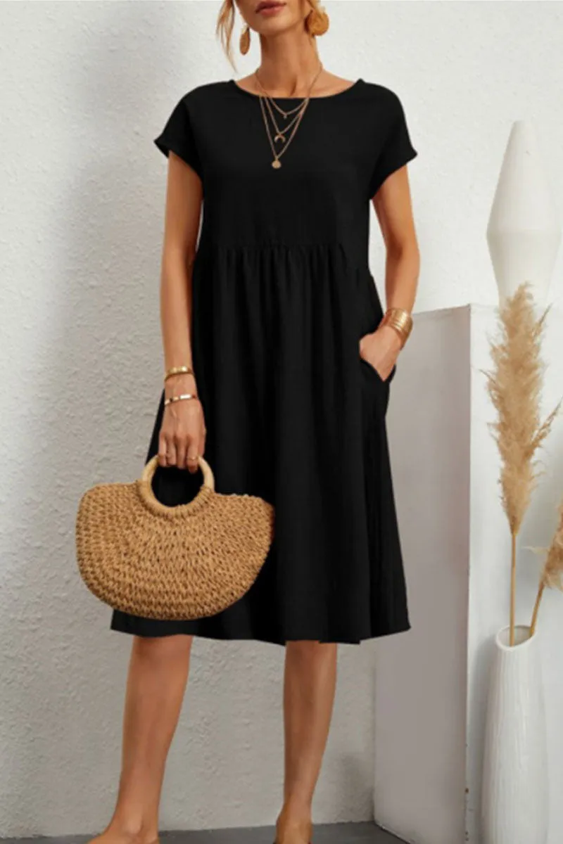 Melanique™ – Damen Sommerkleid mit Eleganter Patchwork-Optik