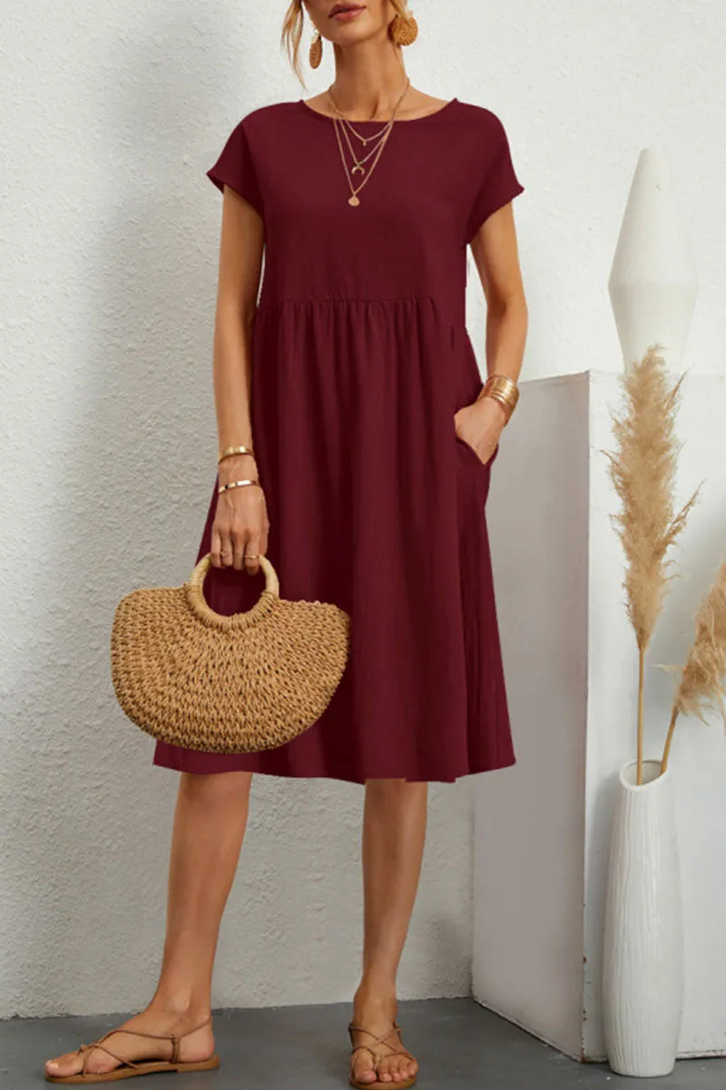 Melanique™ – Damen Sommerkleid mit Eleganter Patchwork-Optik