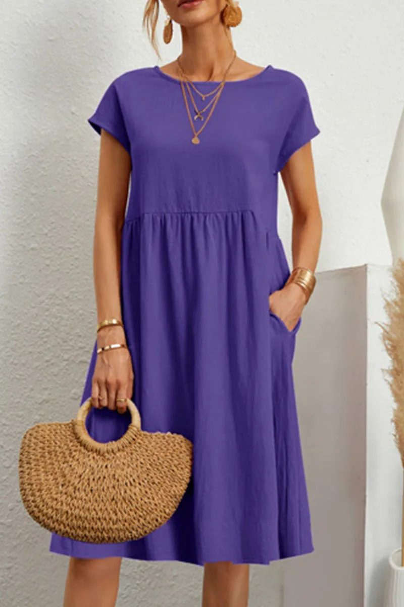 Melanique™ – Damen Sommerkleid mit Eleganter Patchwork-Optik