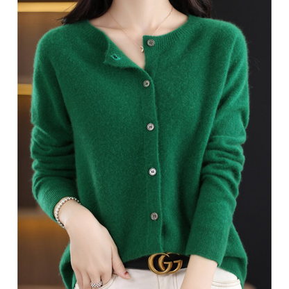 MerinoLuxe™ – Luxuriose Damen Strickjacke aus Kaschmir & Merinowolle