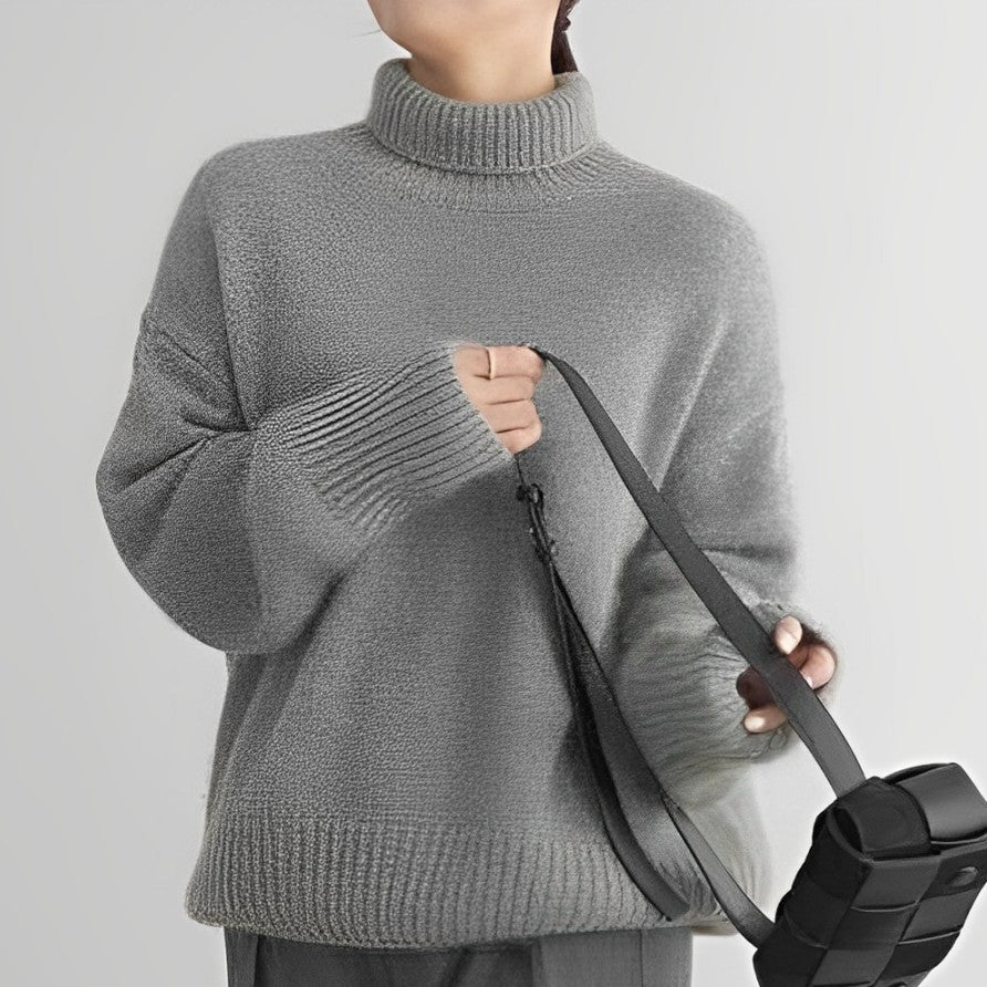 Merla: Hochgeschlossener Kaschmirpullover