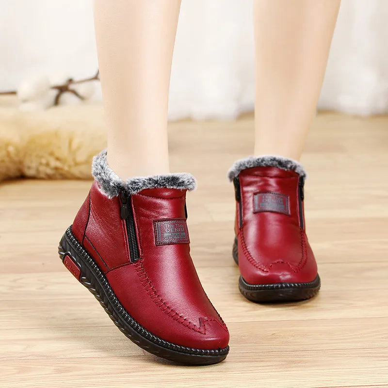 Mila – Wasserdicht Leder Stiefel