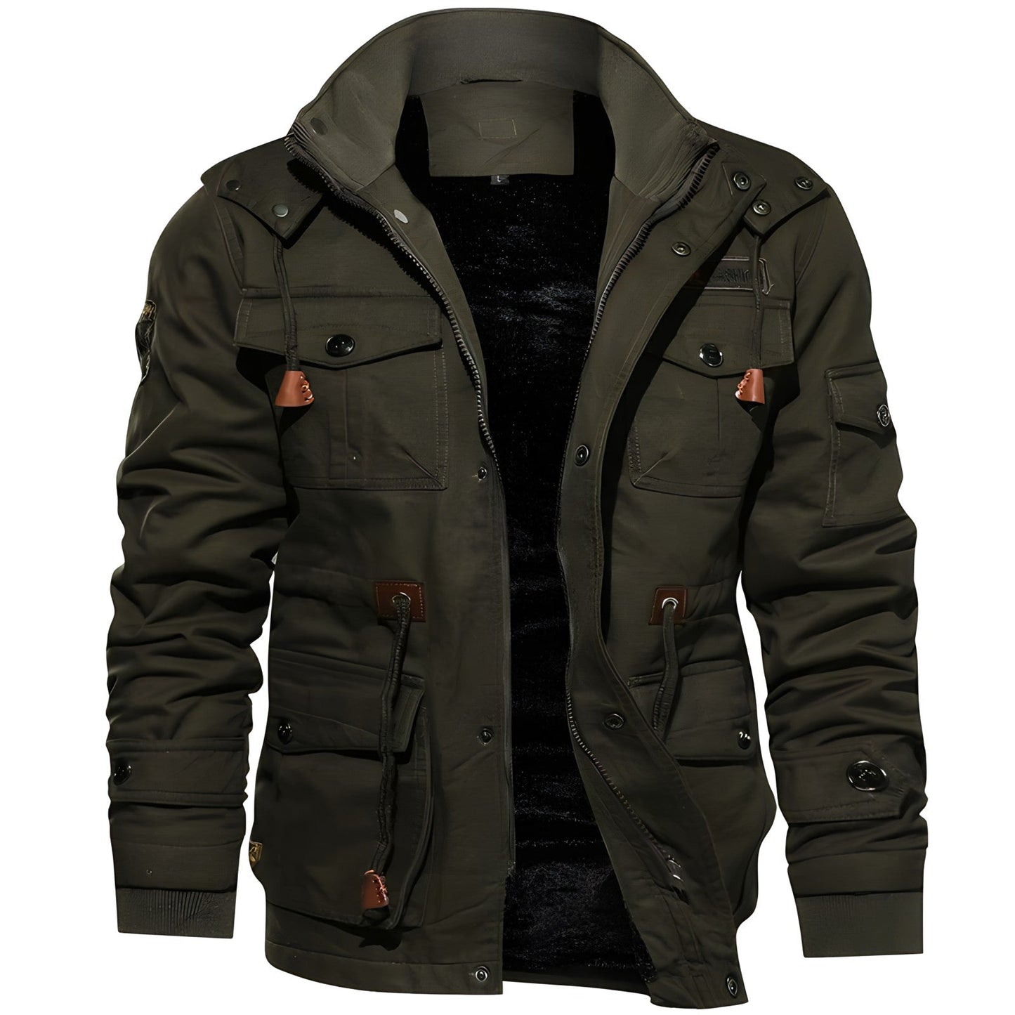 Elarova |  Militärjacke mit mehreren Taschen
