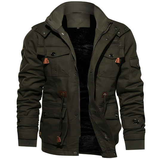 Elarova |  Militärjacke mit mehreren Taschen