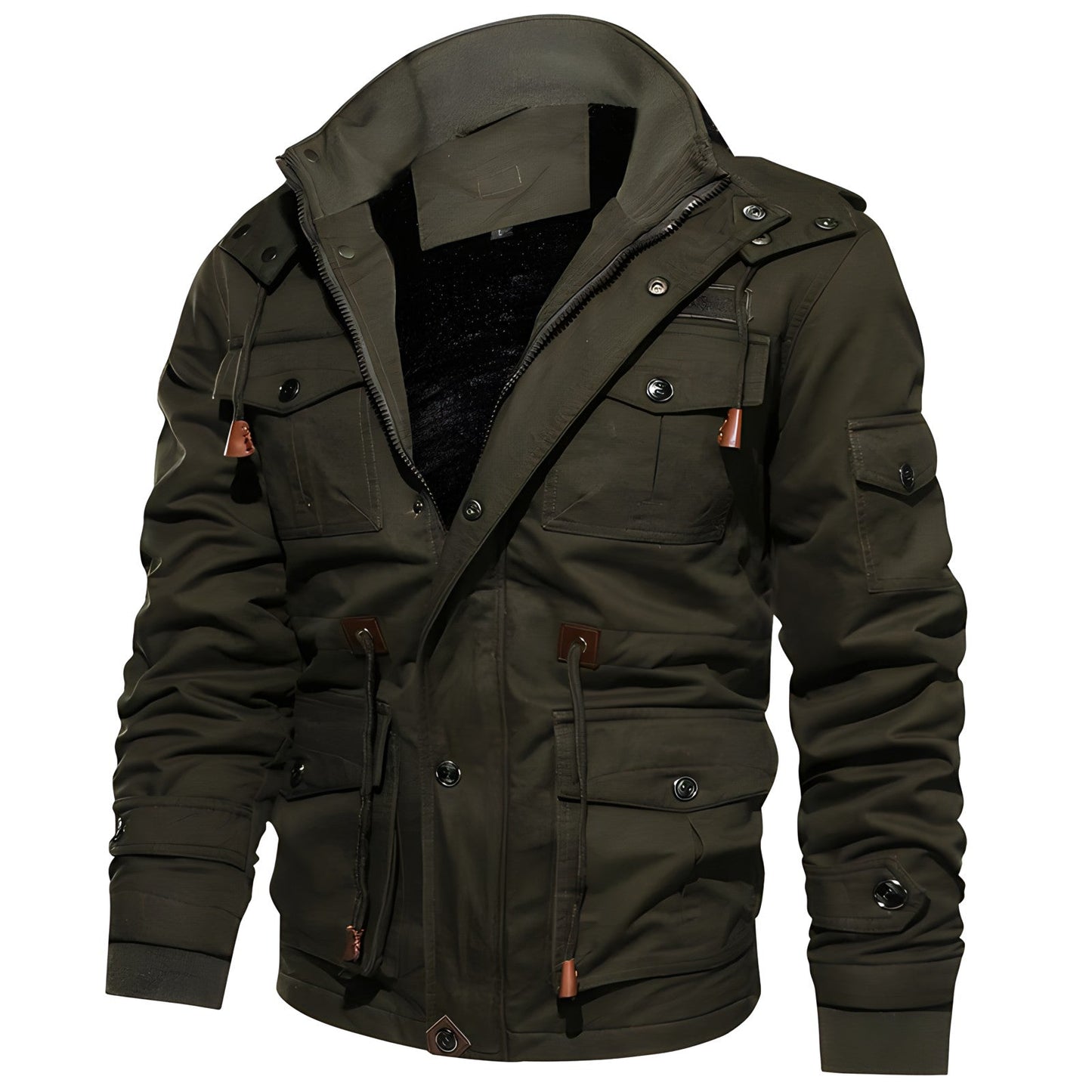 Elarova |  Militärjacke mit mehreren Taschen