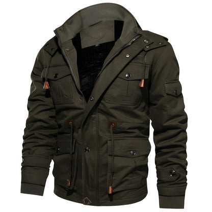 Elarova |  Militärjacke mit mehreren Taschen