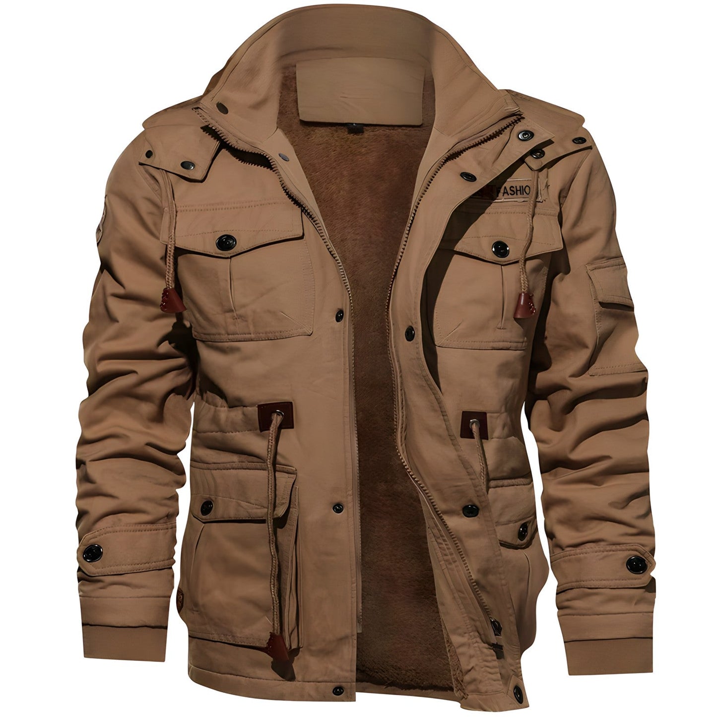 Elarova |  Militärjacke mit mehreren Taschen