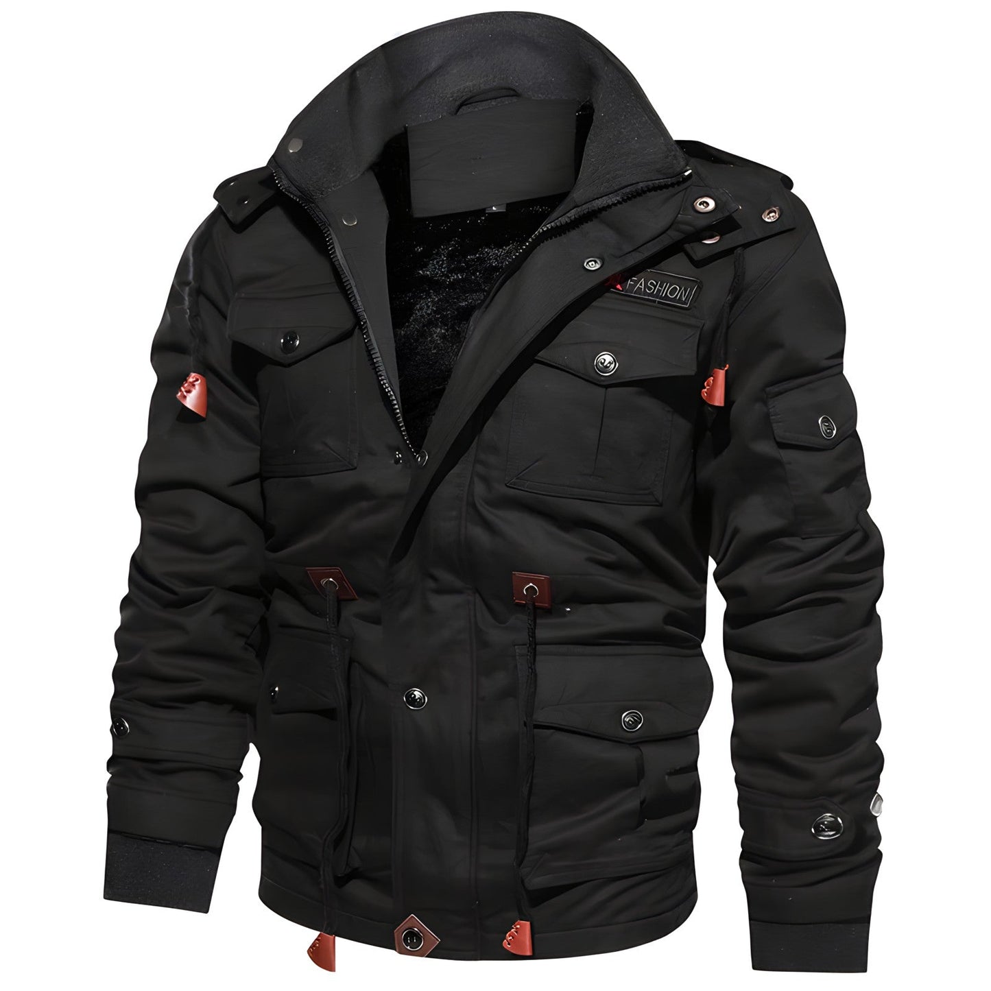 Elarova |  Militärjacke mit mehreren Taschen