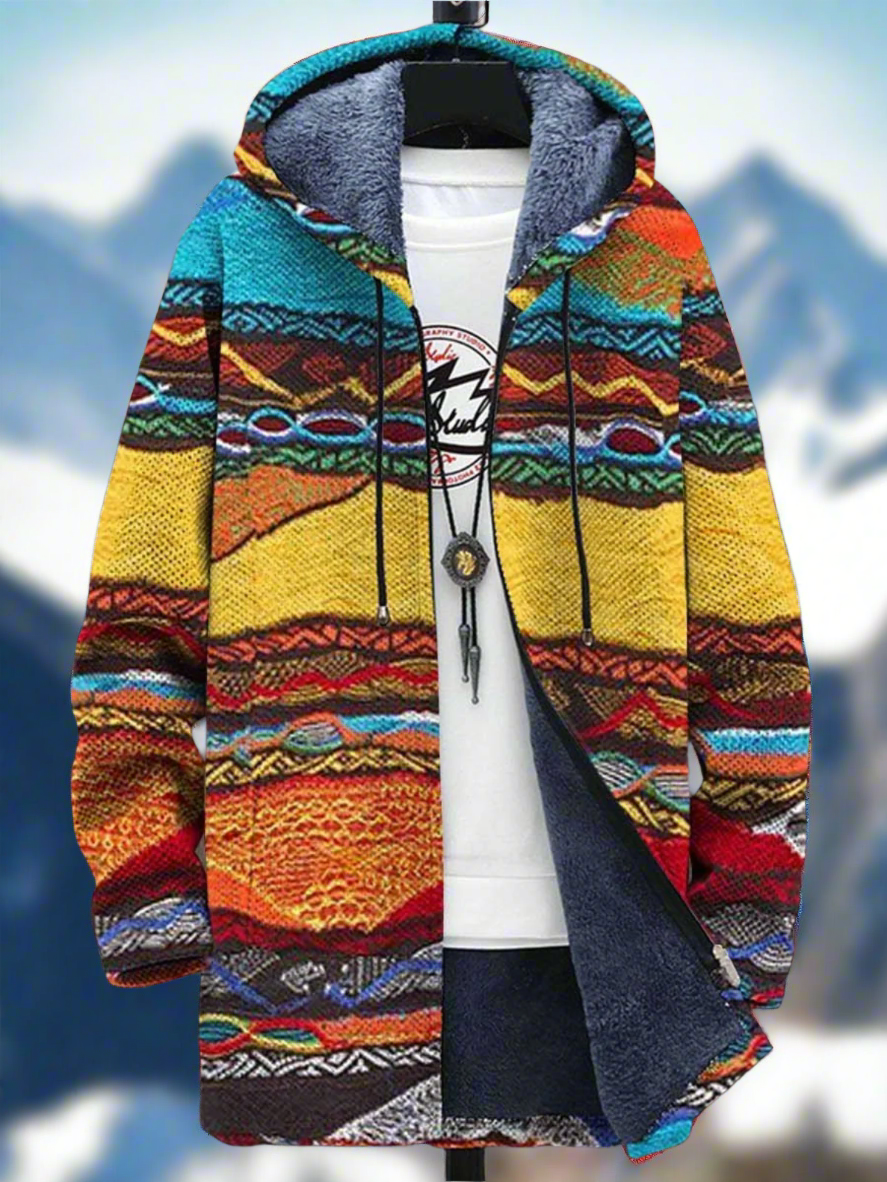 Moderne, warme Jacke für Damen und Herren – Leiara
