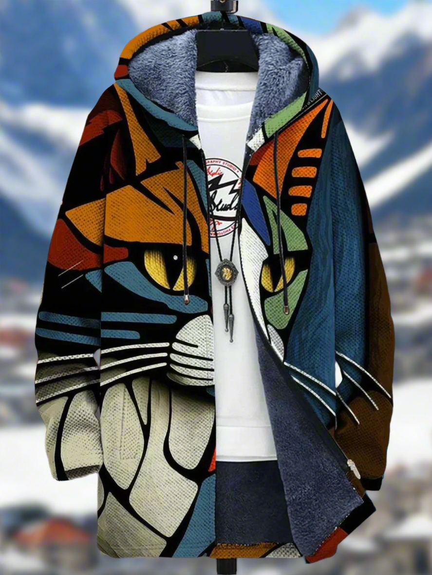 Moderne, warme Jacke für Damen und Herren – Leiara