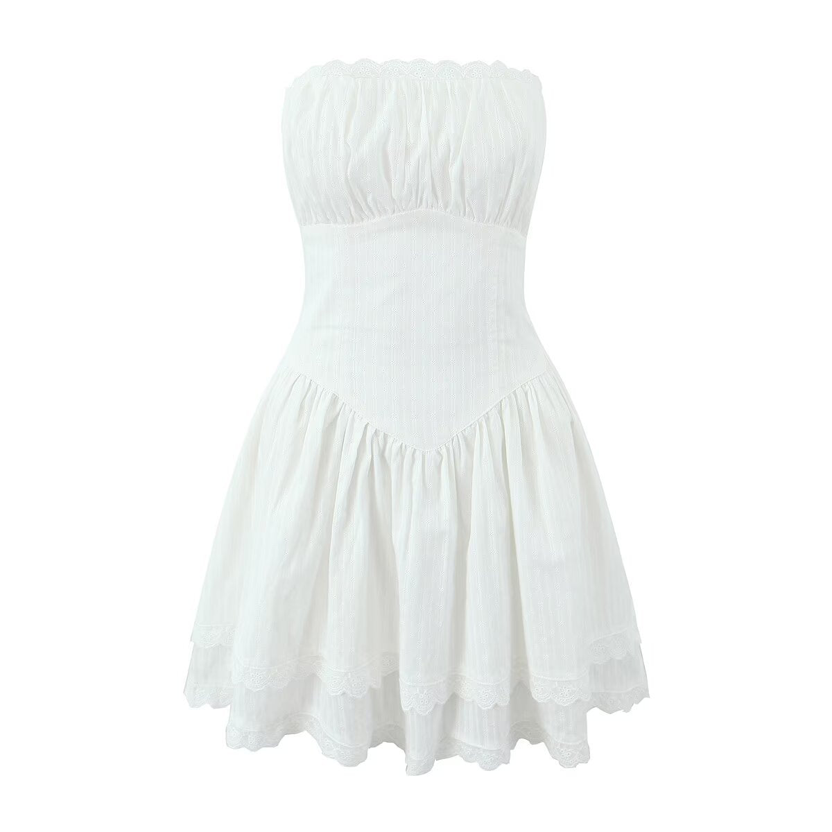 Modernes Minikleid mit Brustdetail von Elarova