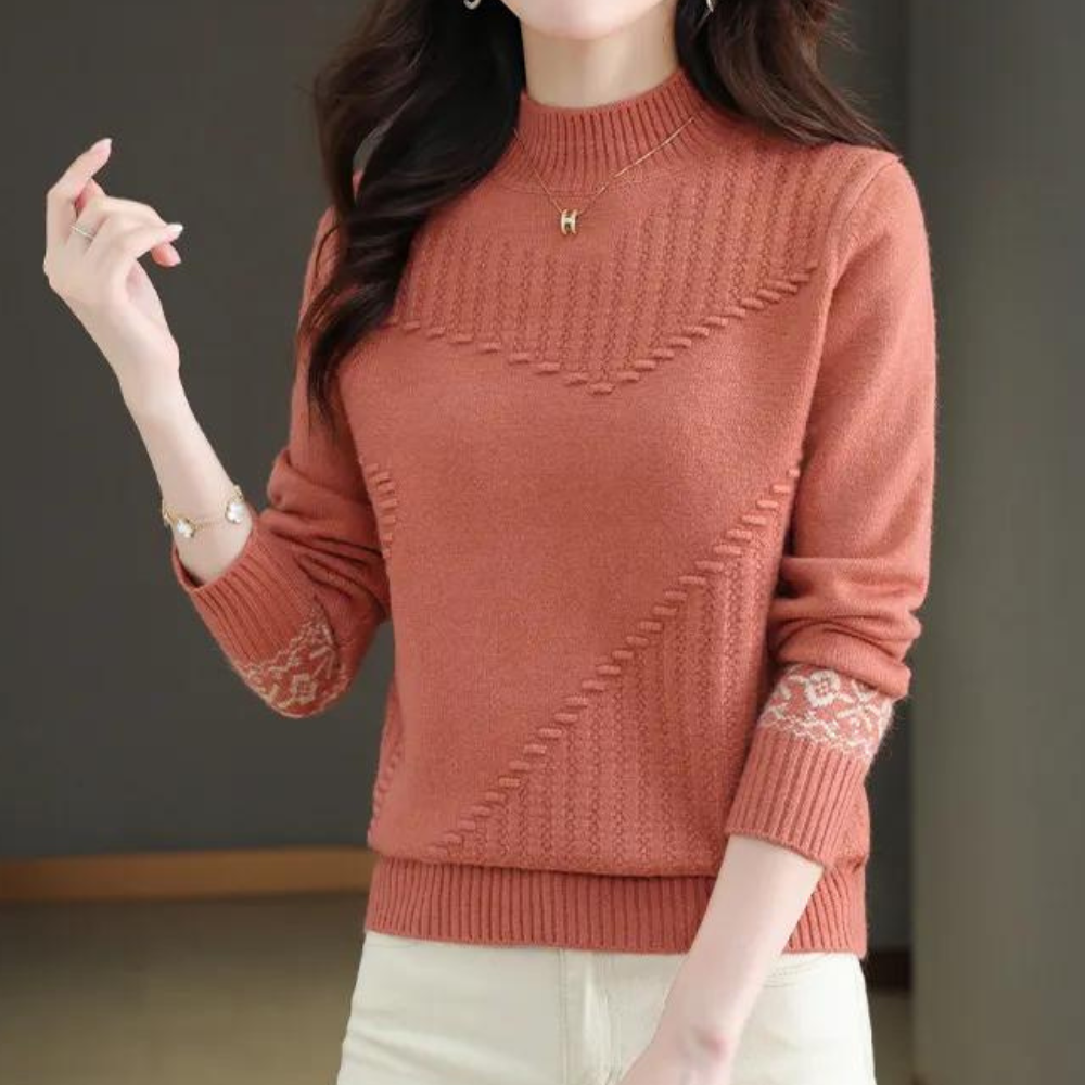 Modischer Damen-Strickpullover Asya – kuschelig weich