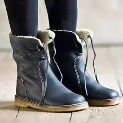 Molly warme Lederstiefel für Schnee
