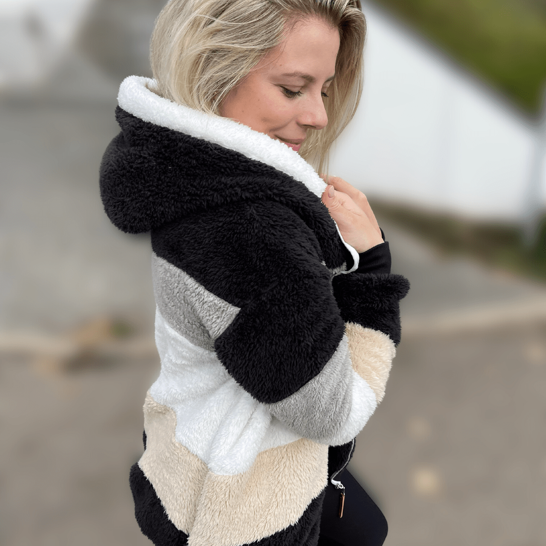 Elarova |  Multicolor Kuscheljacke für Damen