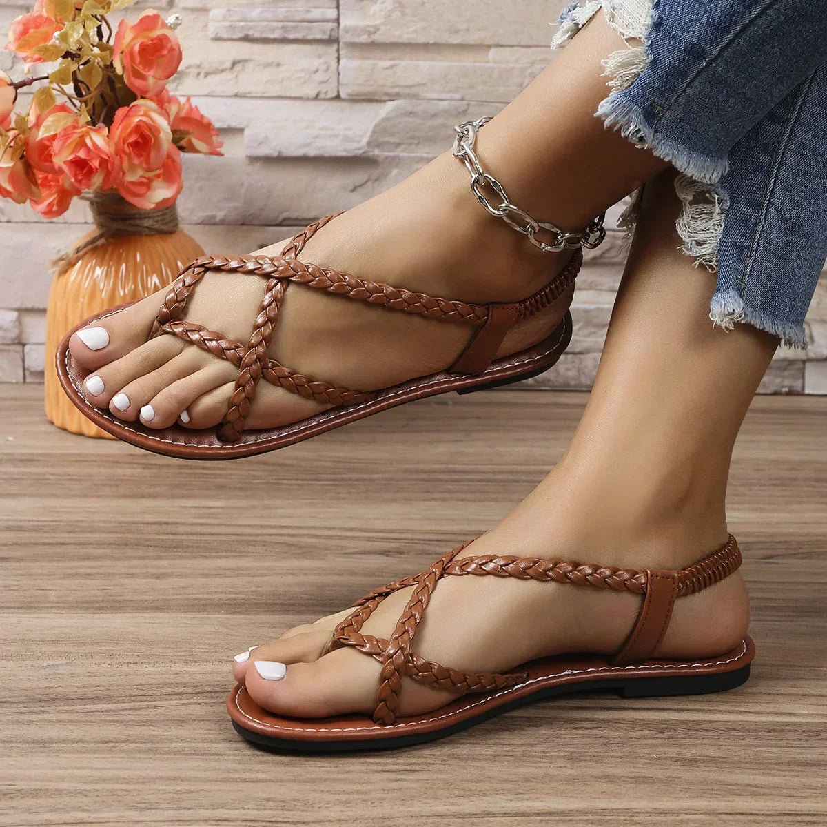 Myles Flat Summer Sandals