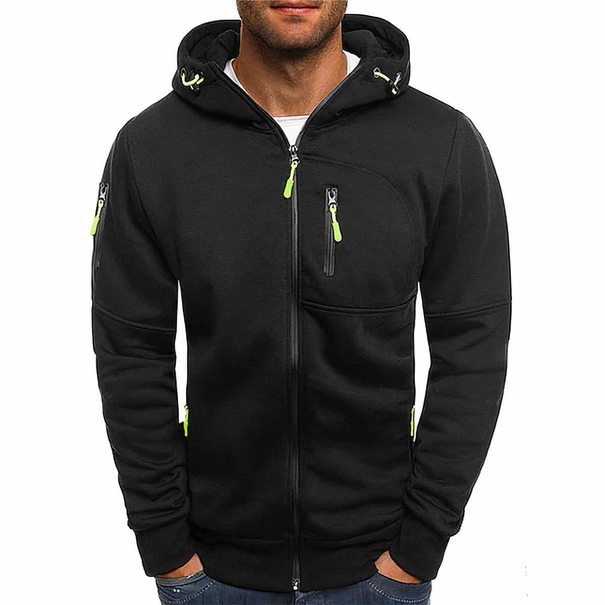 Nathan-Kapuzenpullover mit Reißverschluss