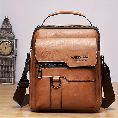 NobleVista™ – Herren Messenger Bag aus Echtleder