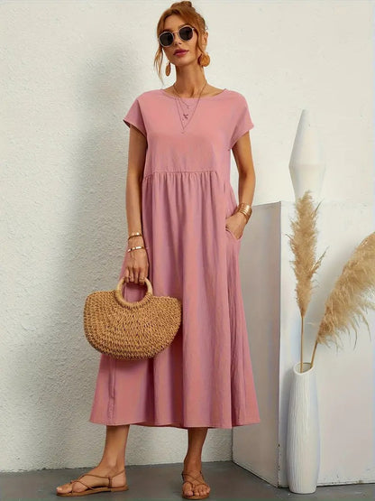 Noémie™ – Damenkleid mit Praktischen Taschen für Eleganten Komfort